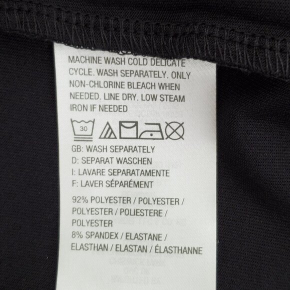 Susan Graver Essentials Black Short Sleeve Minimalist Stretchy Top Size XL - Picture 10 of 11